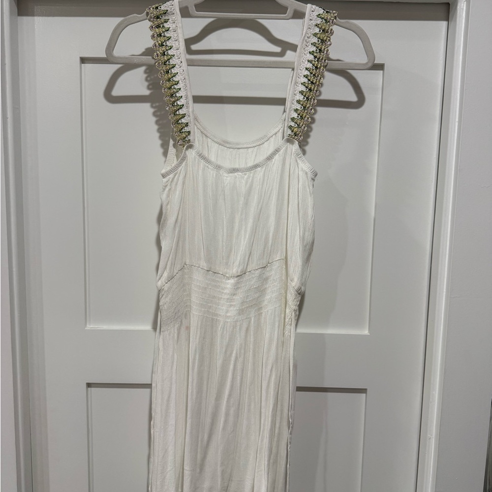 BECCA by Rebecca Virtue Layla Crinkled Rayon Dress Cover-up. Size Small - Picture 7 of 12